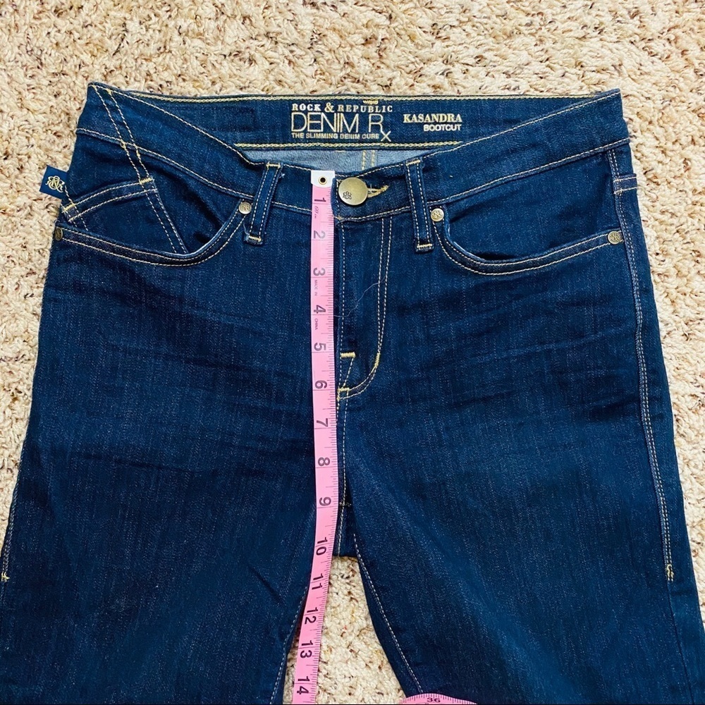 Rock & Republic Kasandra Bootcut Dark Wash Jeans~8 - Picture 10 of 12